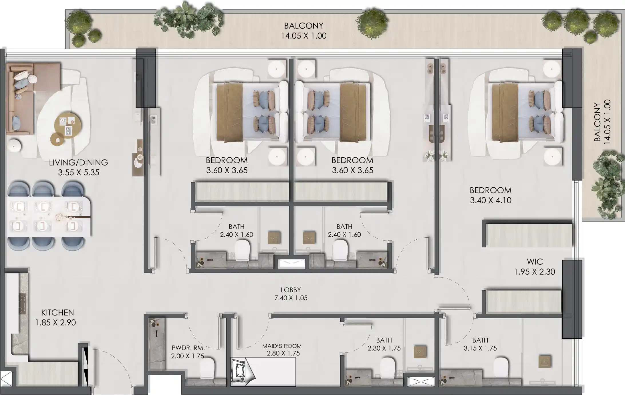 Floor Plans for Prescott Legado in Dubai