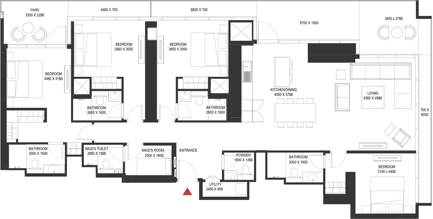 Floor Plans of Sobha One Golf Ridges