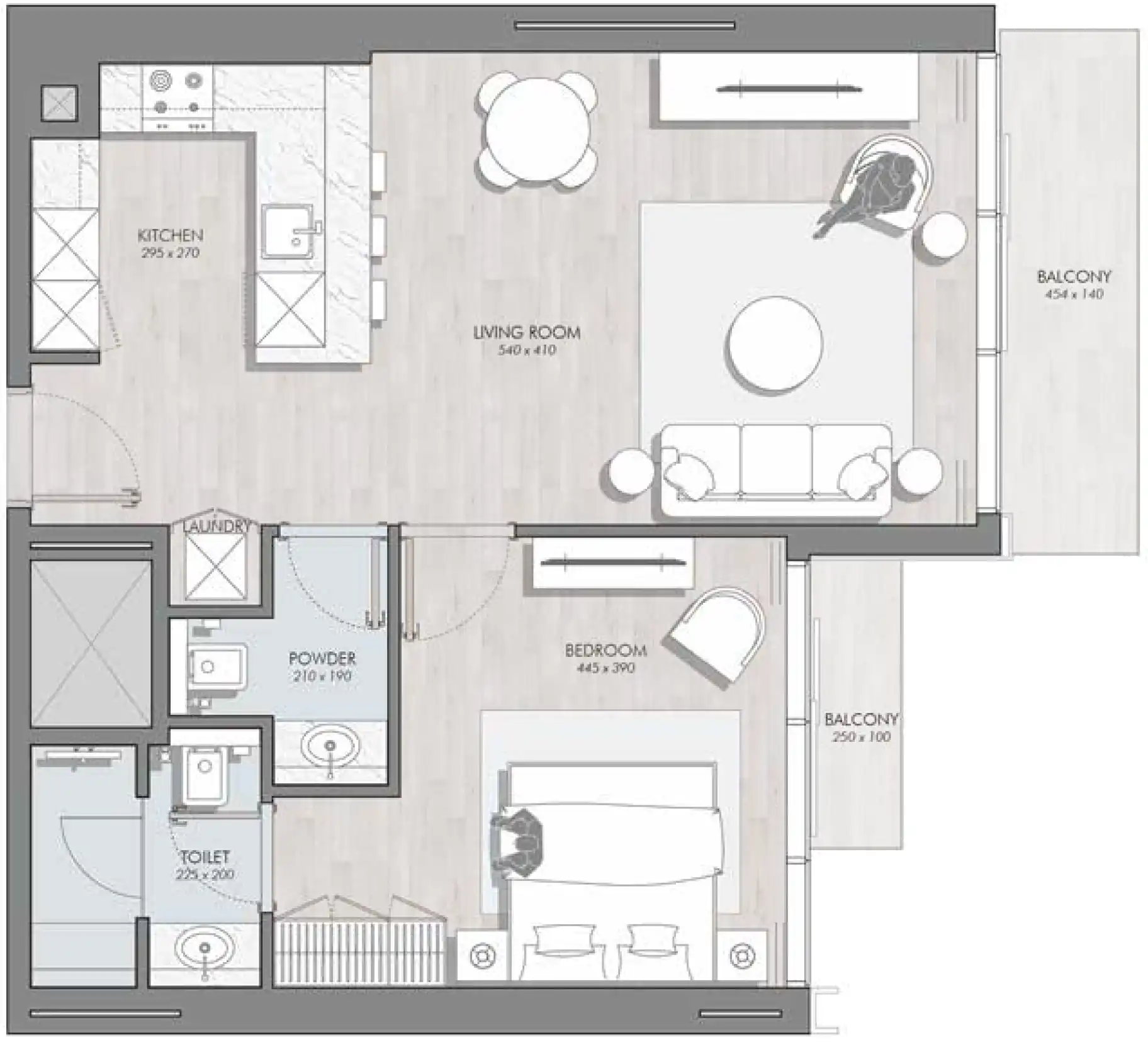 Планировка Avant Garde Residences 2