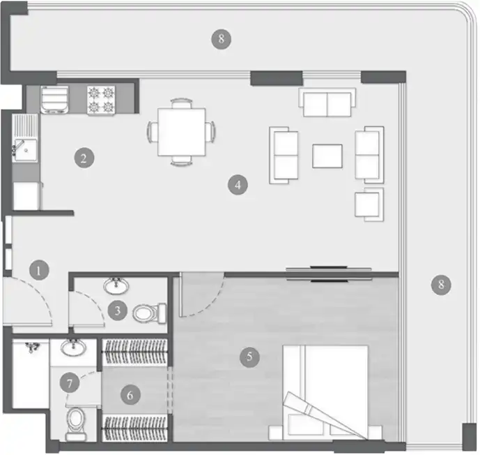 Планировка Elevia Residences