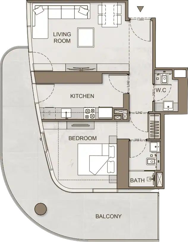 Floor Plans for Binghatti Skyhall in Dubai