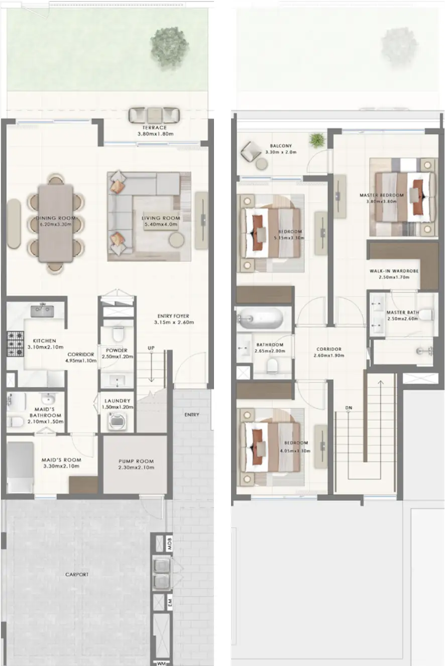 Floor Plans for Emaar Venera at The Valley in Dubai