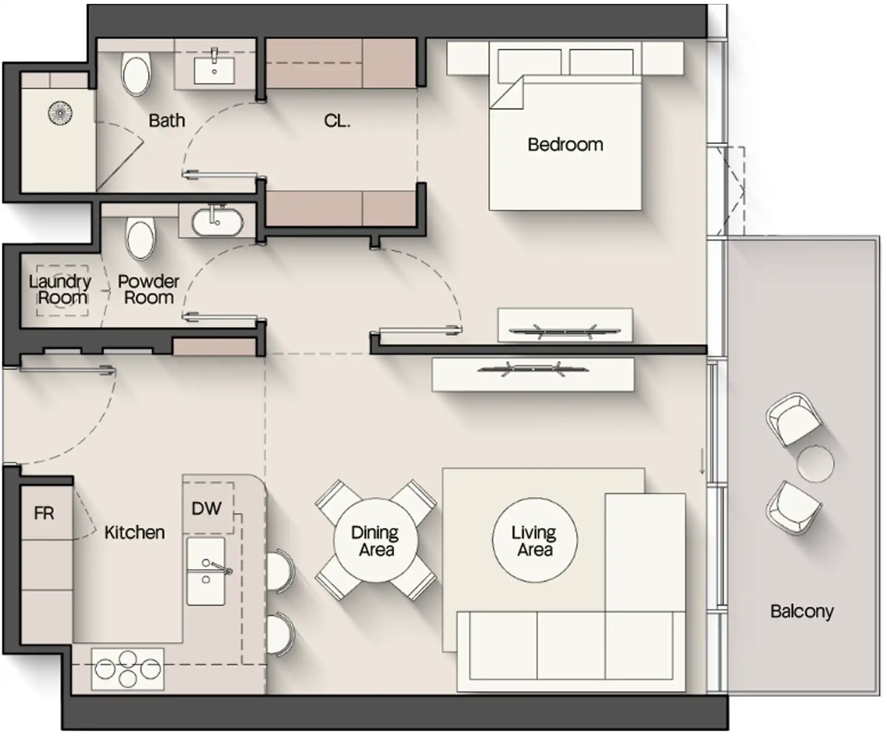 Floor Plans for Ellington The Meriva Collection in Dubai