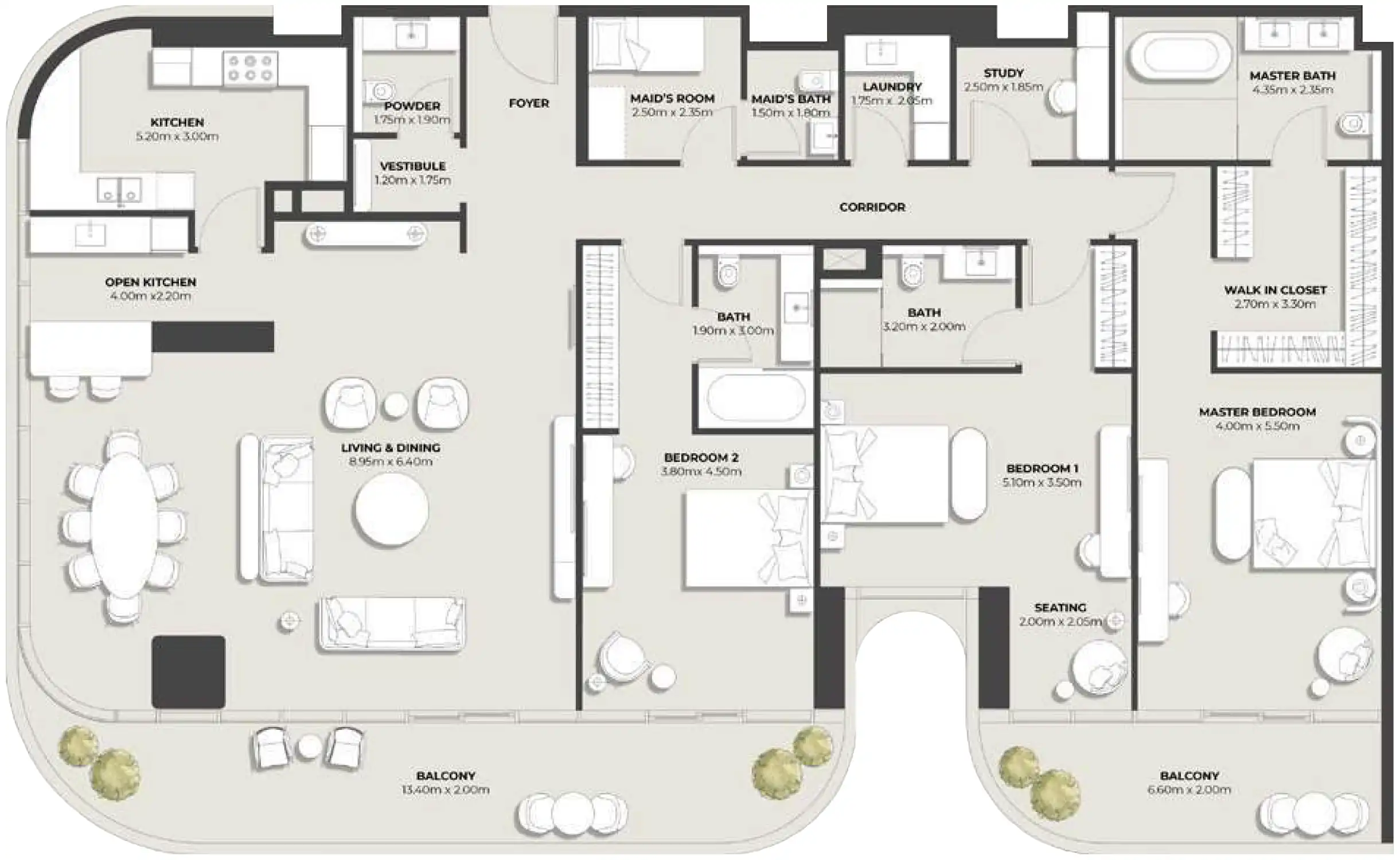 Floor Plans for Nine Collective by Wasl in Dubai