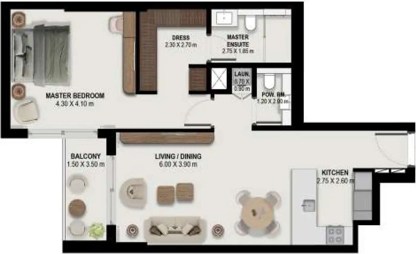 Floor Plans for Boulevard Park at Wasl Gate in Dubai