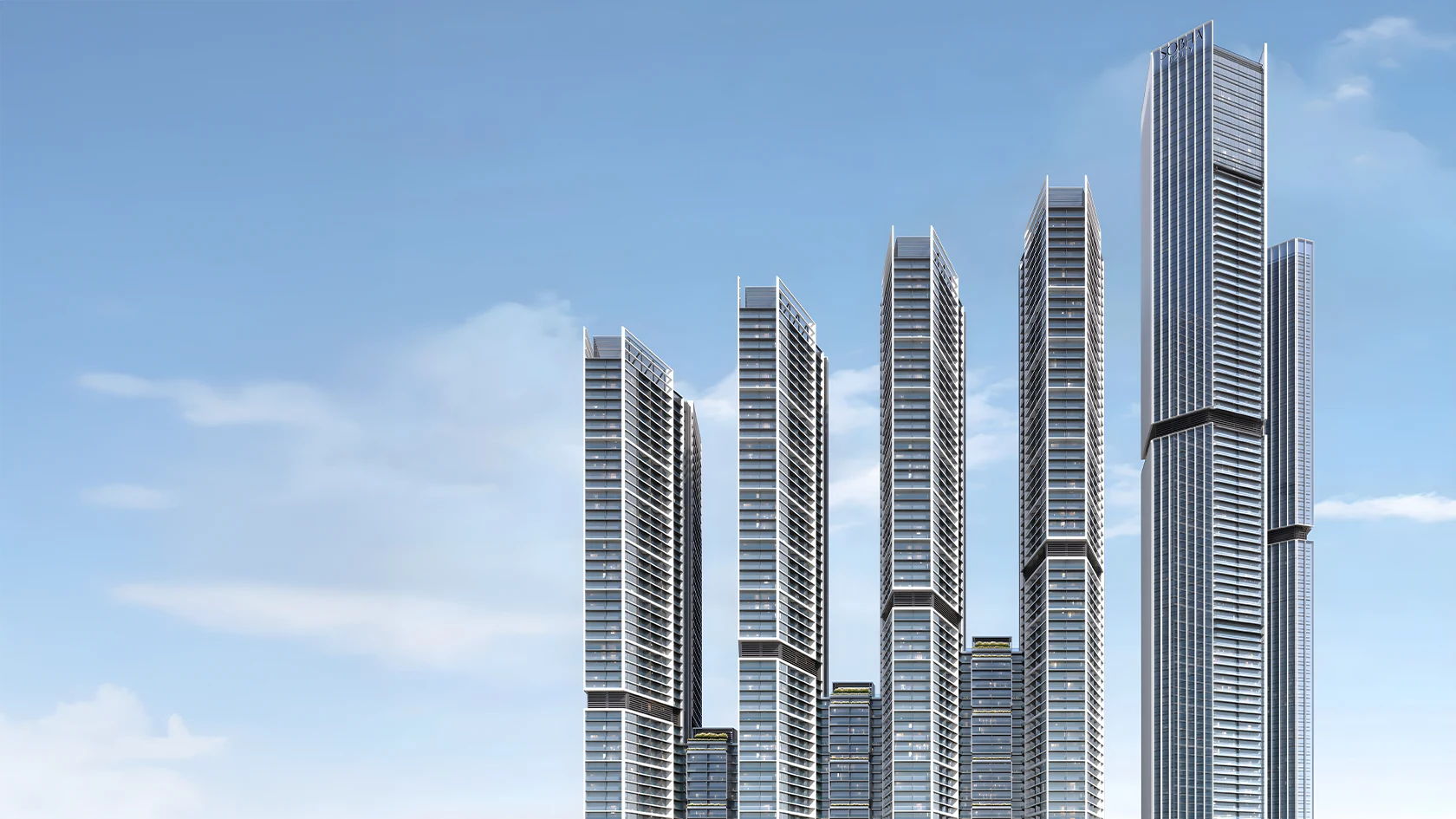 Апартаменты Sobha Central в Дубае в районе Sheikh Zayed Road