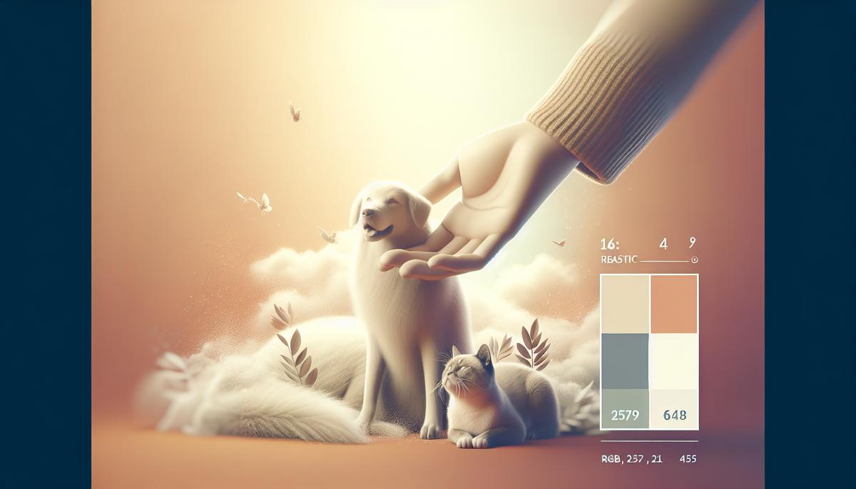 История человека, который нашёл смысл жизни в помощи хвостикам Руки, ласково гладущие собаку и кота, символ заботы