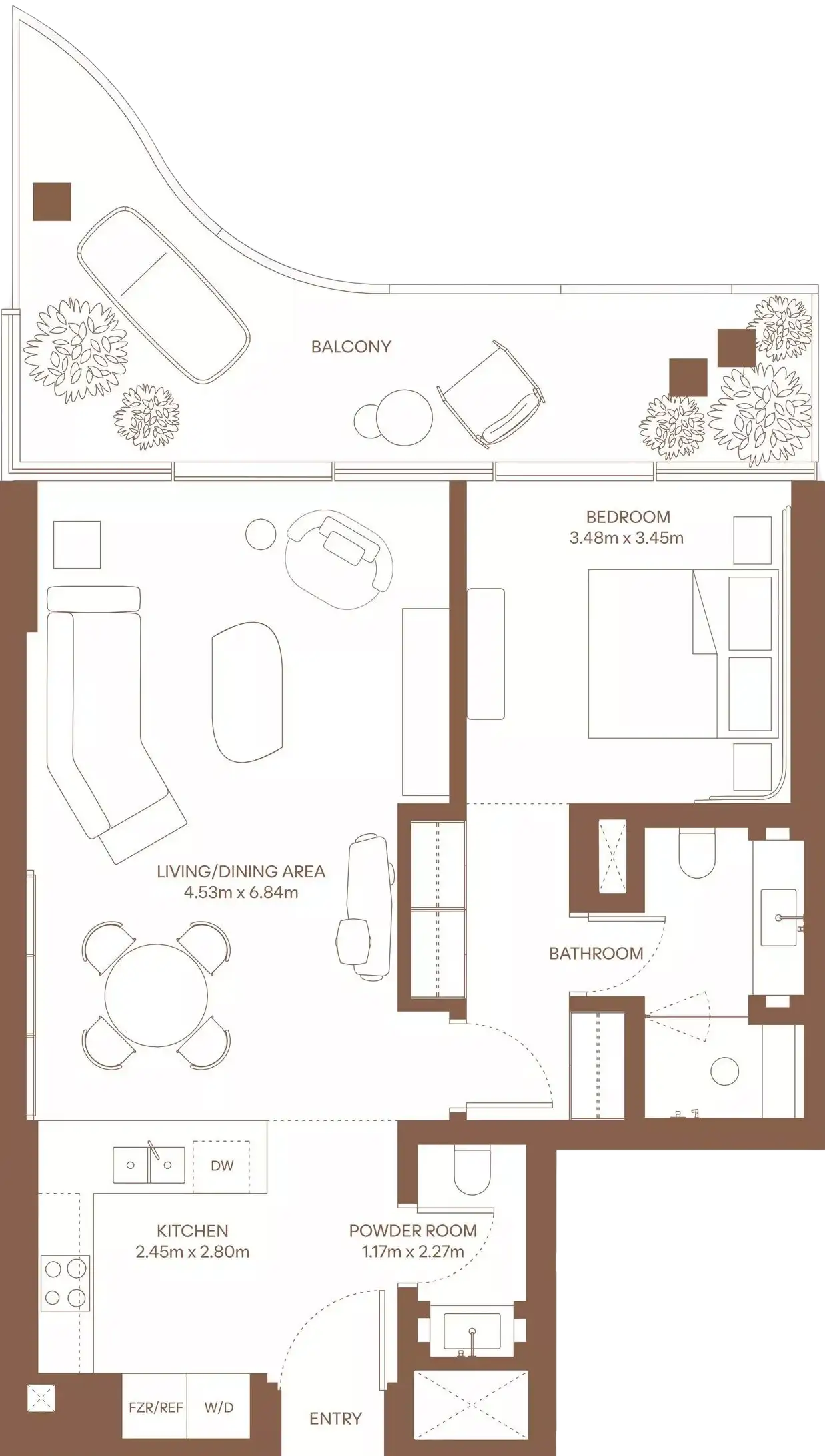 Floor Plans for Dubai Harbour Residences in Dubai