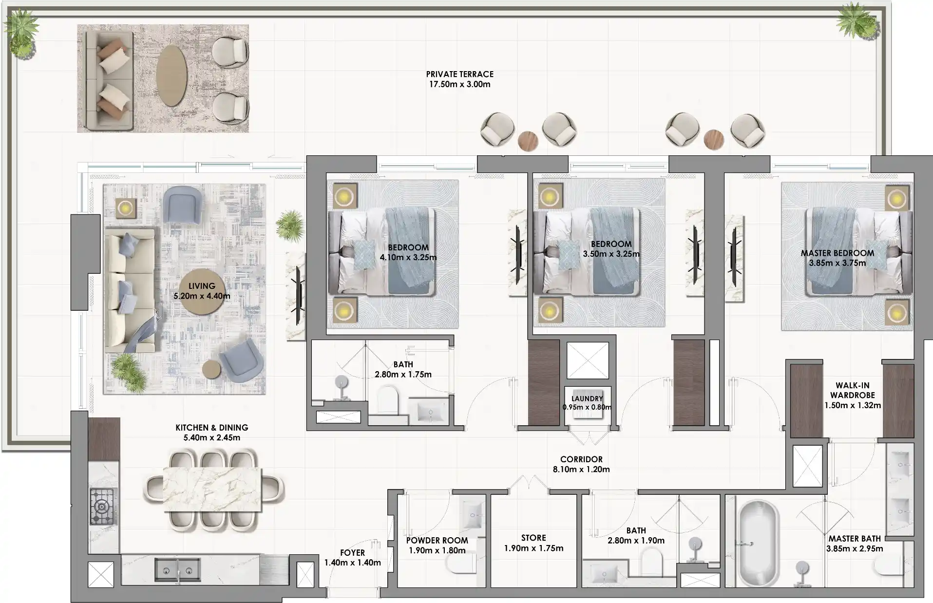 Floor Plans for Emaar South Golf Dale in Dubai