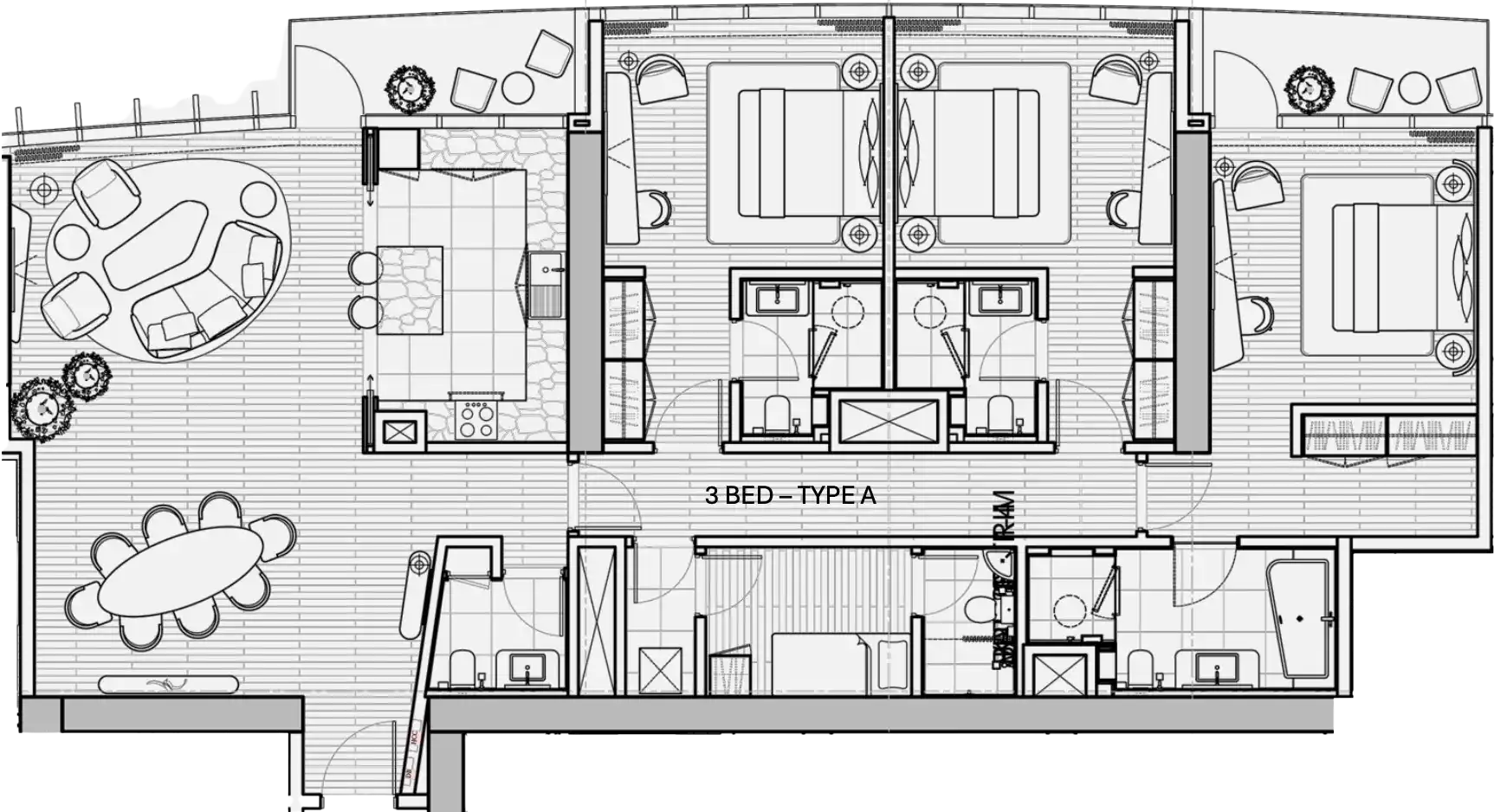 Floor Plans of W Residences Abu Dhabi Al Maryah Island