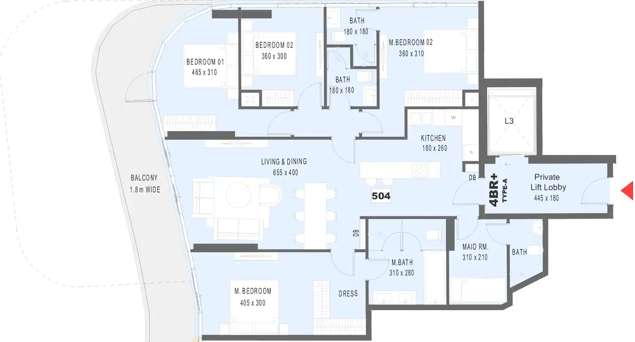 Планировки Marlin 2 by Reportage Properties