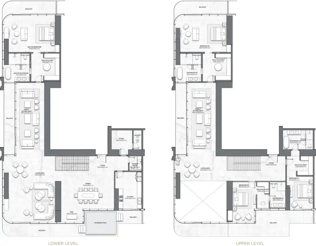 Floor Plans for Trump International Hotel & Tower Dubai in Dubai