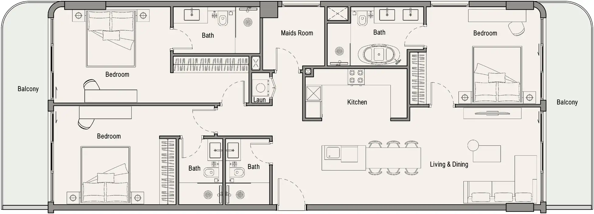Floor Plans for 113 Residences by Iman in Dubai