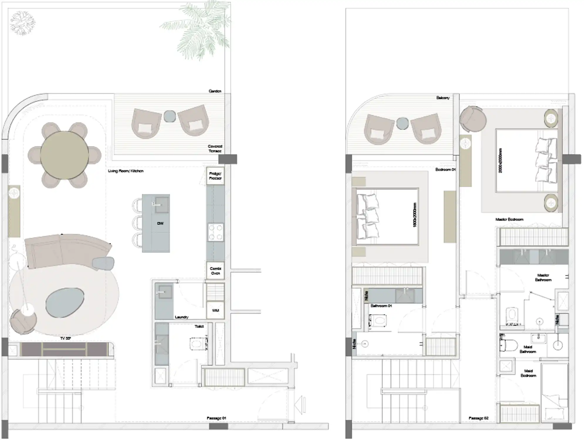 Floor Plans for Helvetia Marine by DHG in Dubai