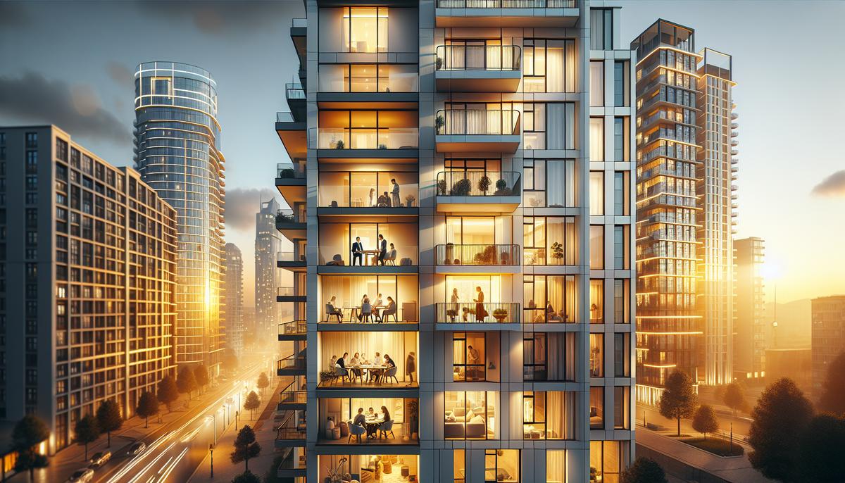 Инвестиции в апартаменты бизнес‑класса в центре города Бизнес‑класс апартаменты в центре города, инвестор и риелтор обсуждают план