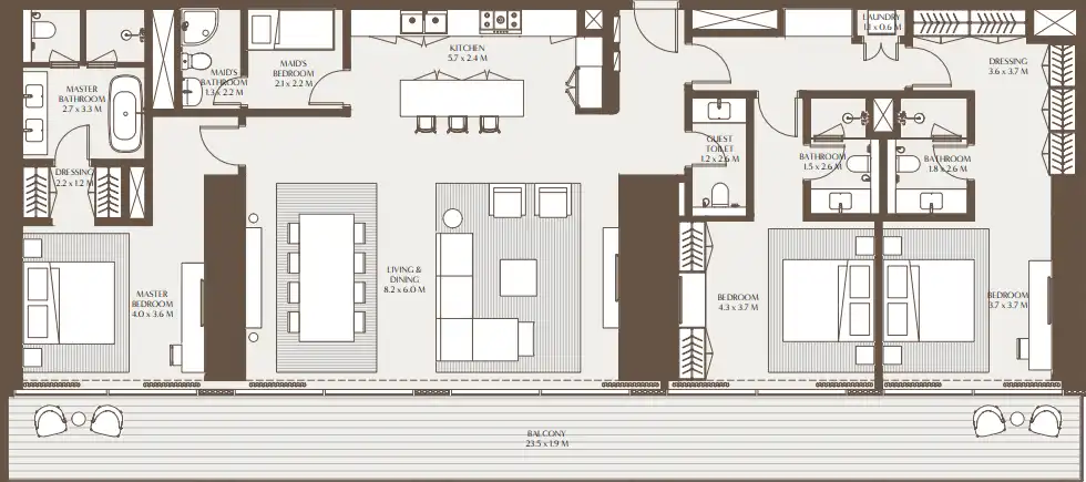 Floor Plans for Arada Akala Hotel & Residences 1 in Dubai