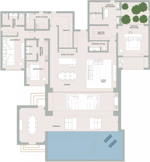 Floor Plans of The Ritz-Carlton Residences Al Wadi Desert Villas