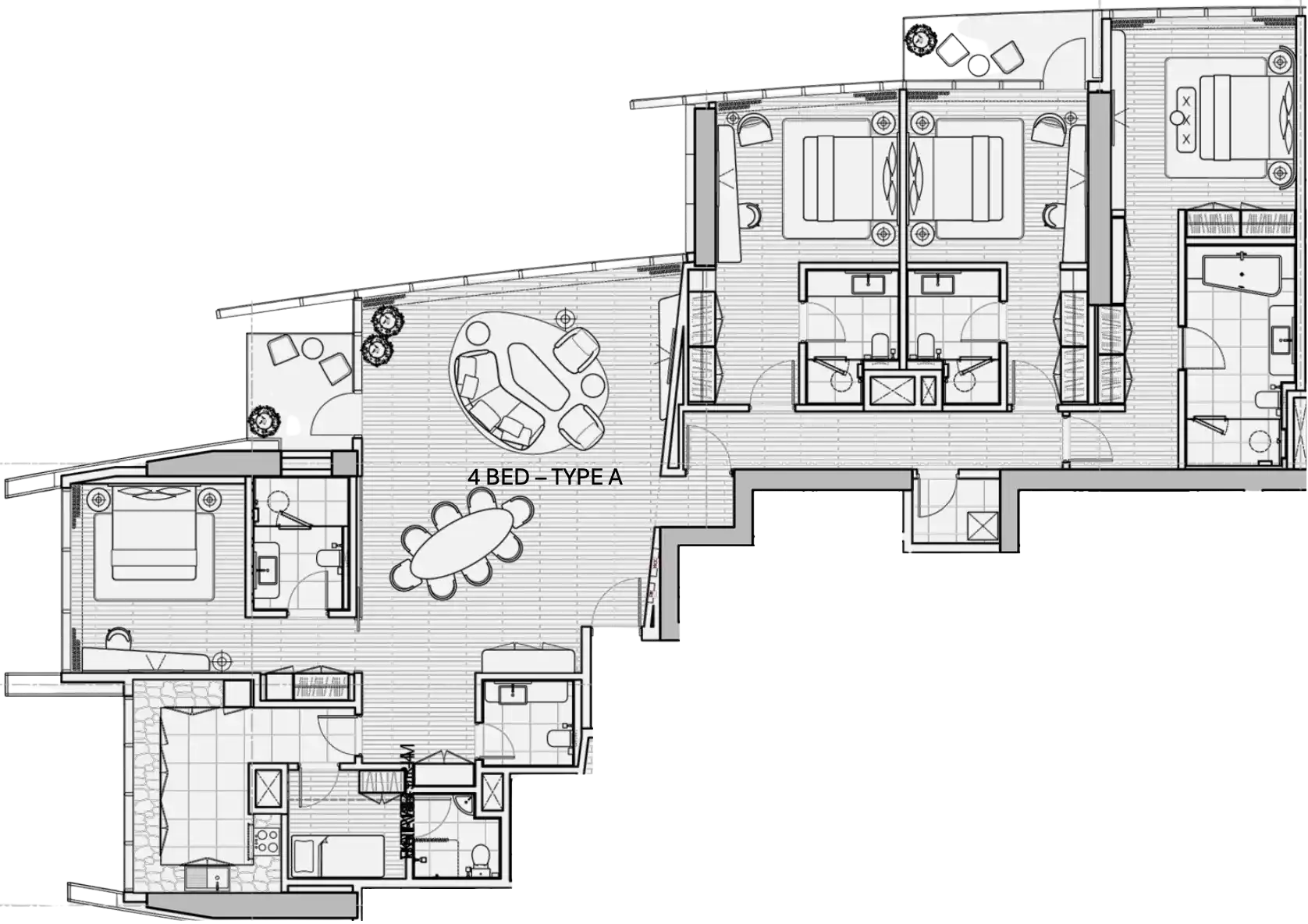 Floor Plans of W Residences Abu Dhabi Al Maryah Island