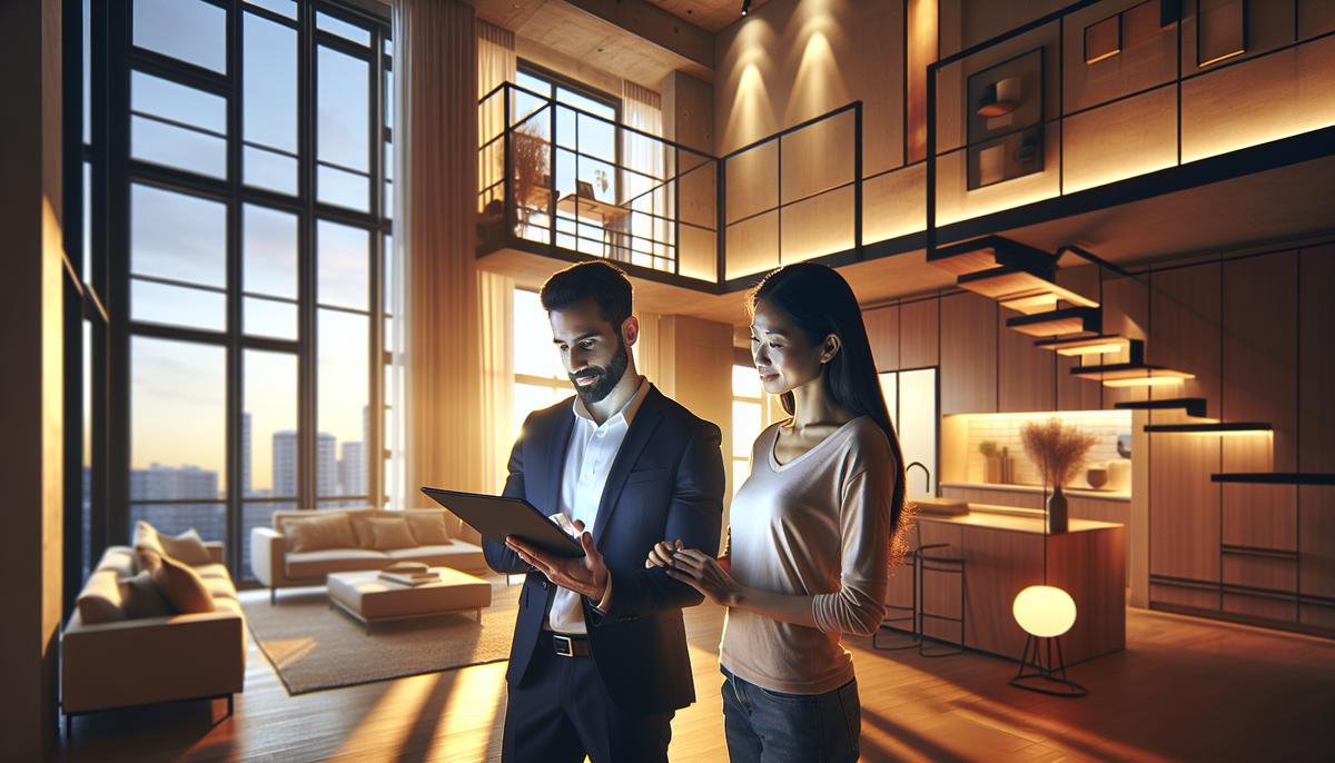 Как увеличить доходность недвижимости с помощью управляющей компании Управляющий недвижимости осматривает квартиру для аренды