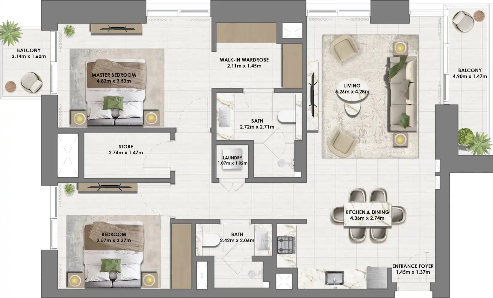 Floor Plans for Emaar Vida Residences Dubai Hills Estate in Dubai