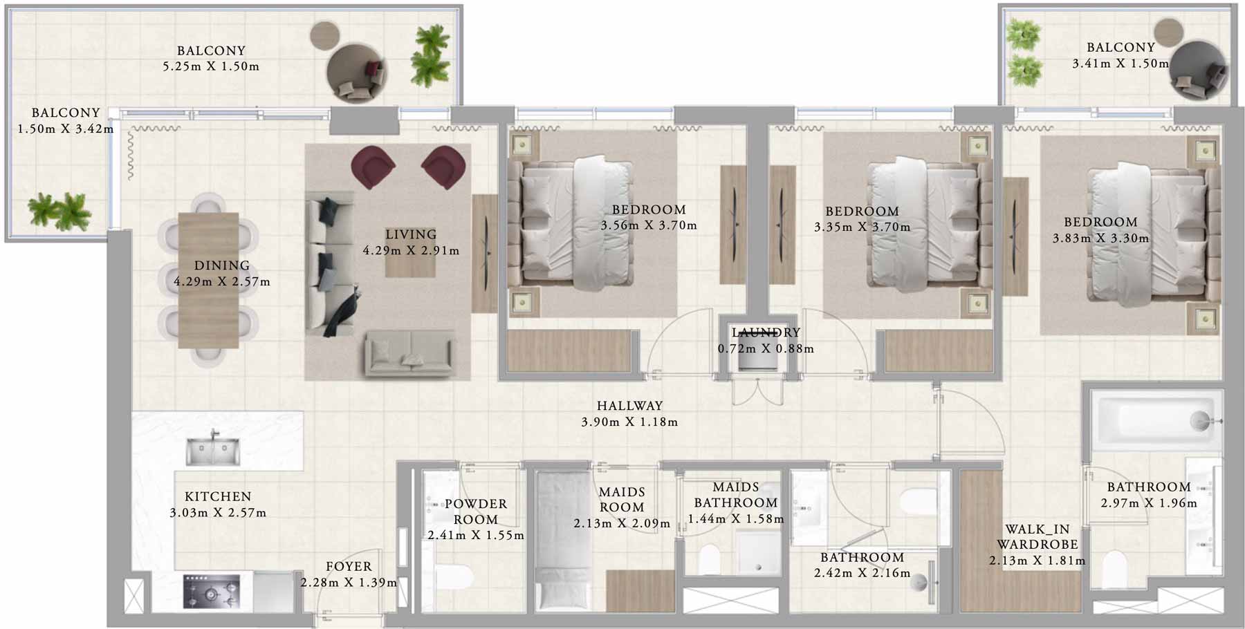 Floor Plans of Emaar Club Drive