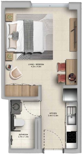 Floor Plans of Aldar Manarat Living 2