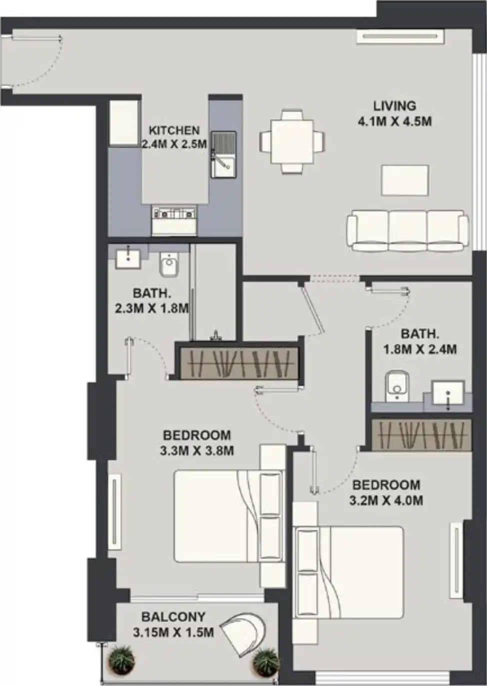 Floor Plans of Maison Elysee 3