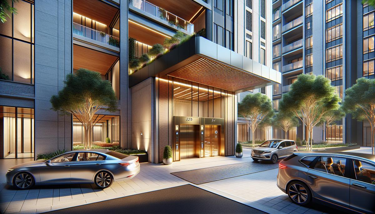 Как выбрать дом в центре: лифт, парковка, двор и управляющая компания Подъезд с лифтом и парковкой у дома