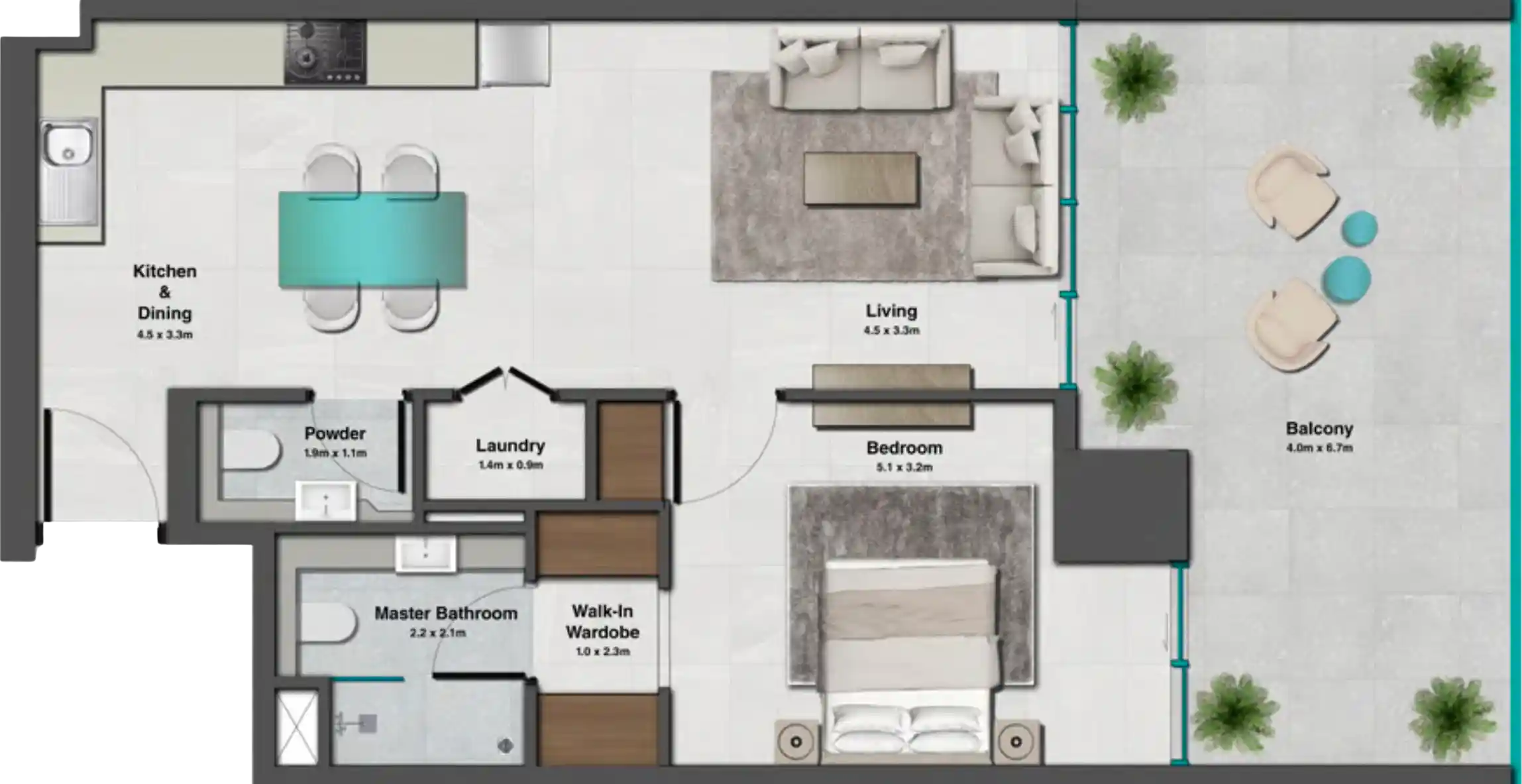 Floor Plans for Sky Hills Residences 2 in Dubai