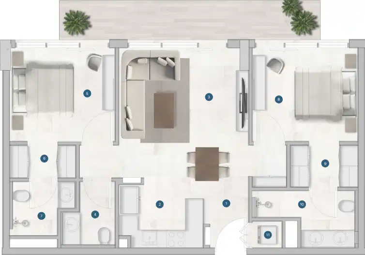 Floor Plans of Sola Residences at Wasl Gate