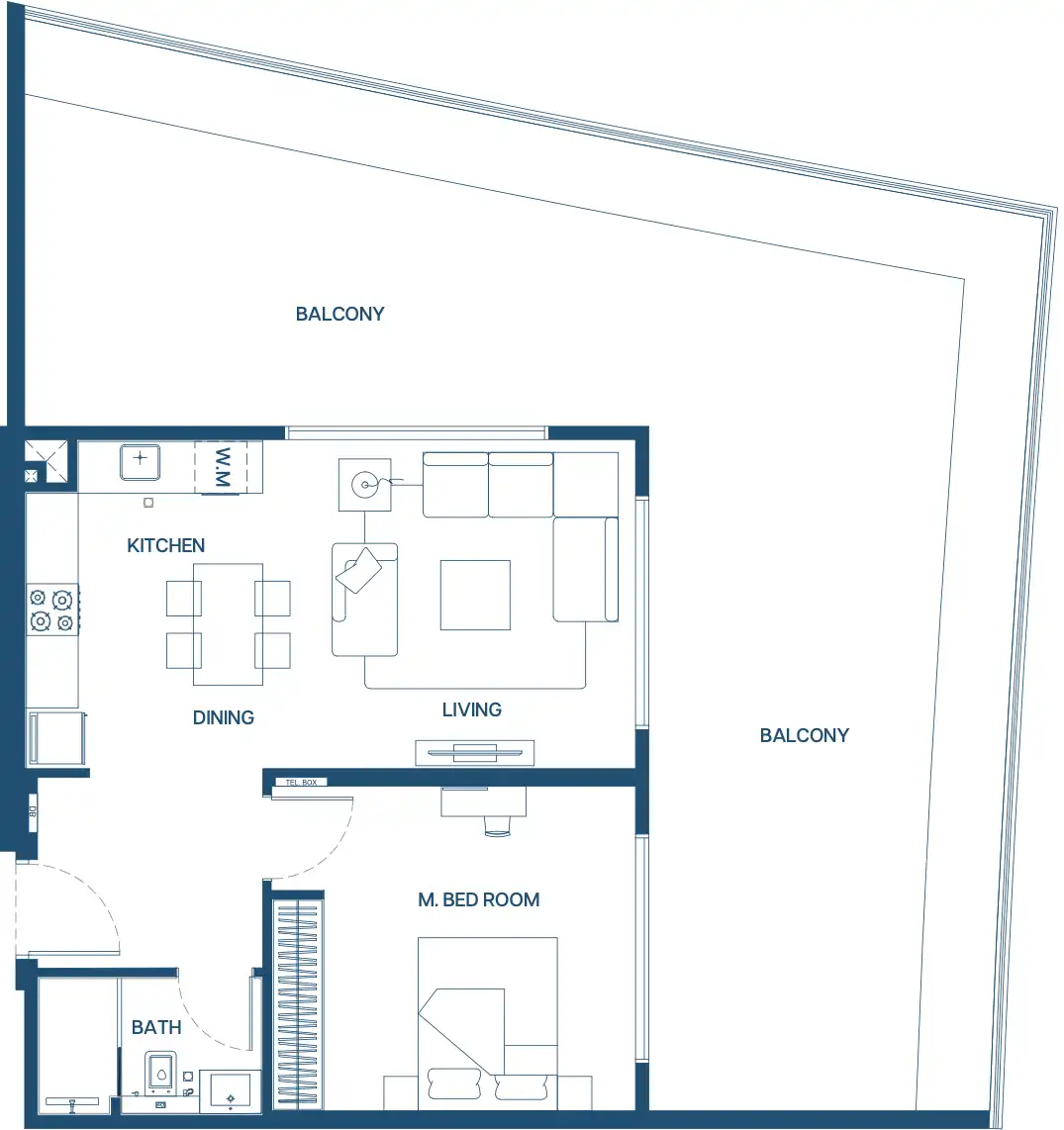 Floor Plans for Binghatti Aurora in Dubai