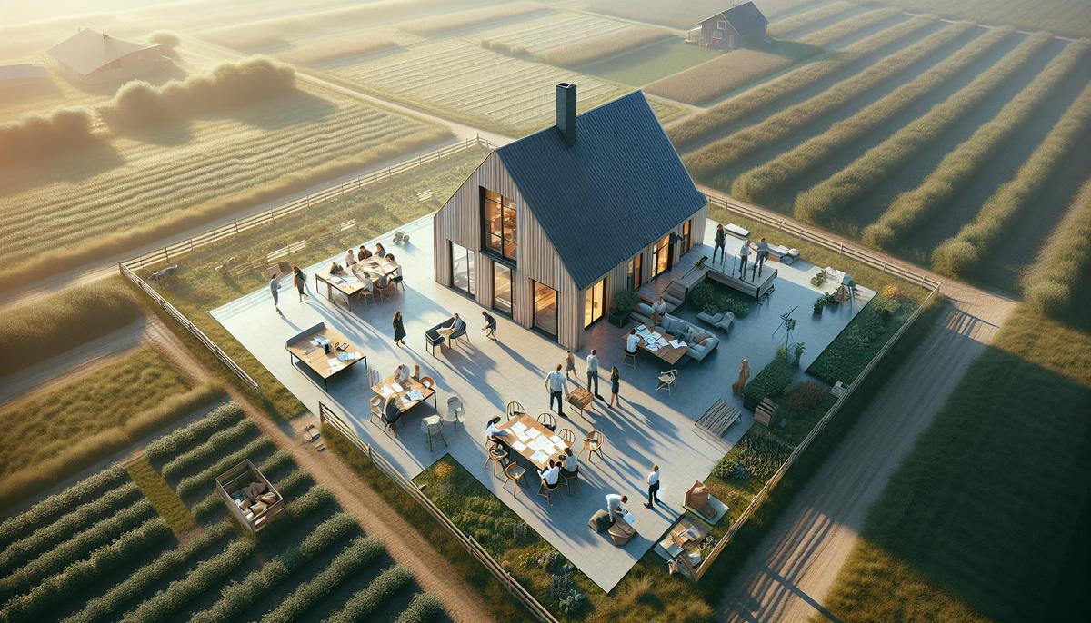 Ограничения для иностранцев в Грузии: земля, сельхозназначение и варианты решения Панорама земельного участка с домом в Грузии