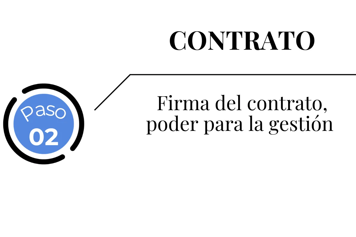 Firma del contrato de gestión inmobiliaria en Batumi Firma del contrato y del poder para la gestión del apartamento por parte de la empresa gestora en Batumi.