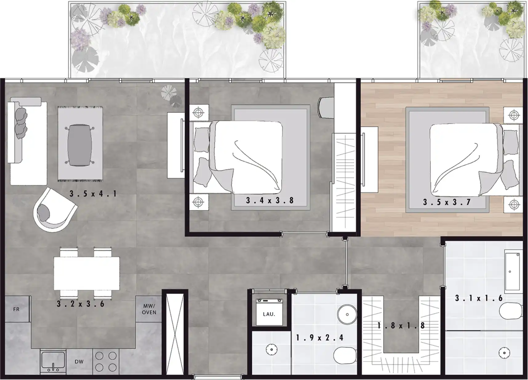 Floor Plans of The Autograph I Series