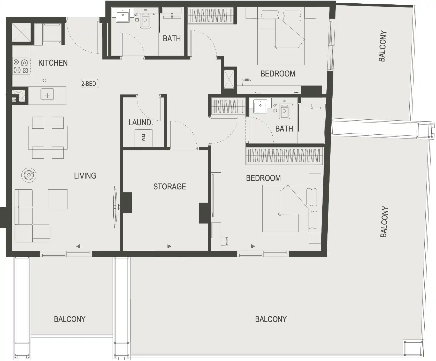 Floor Plans for Binghatti Dawn in Dubai