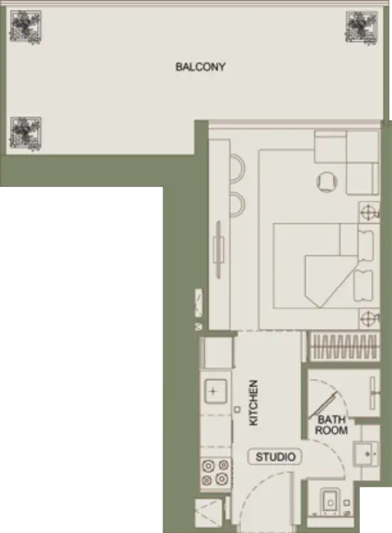 Floor Plans for Binghatti Vintage in Dubai