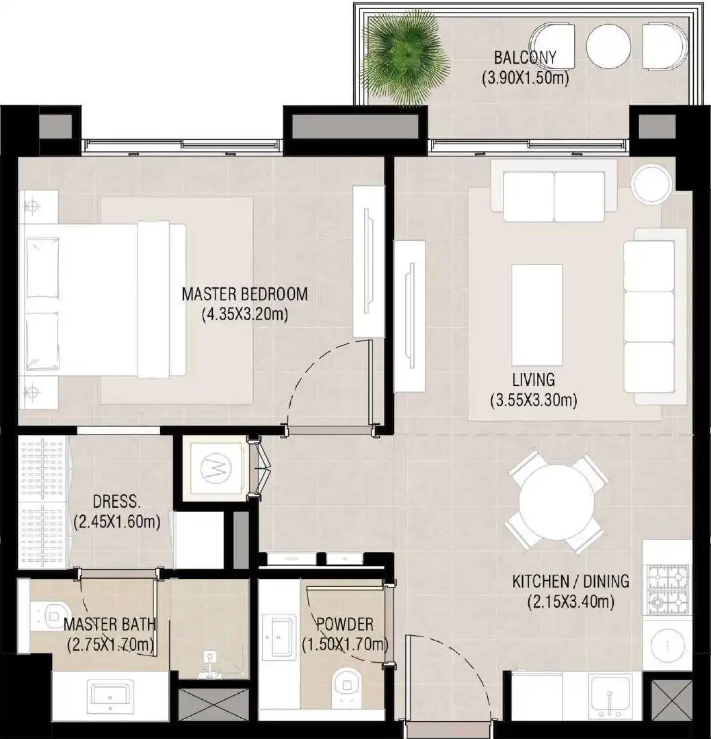 Floor Plans of Nshama Camden at Town Square Dubai