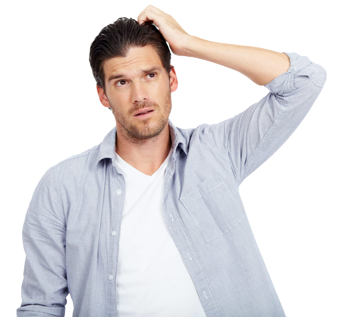 Мужчина думает