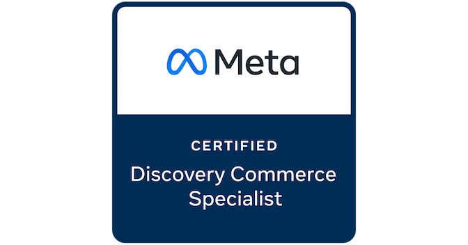 Kim Romanov is Meta Certified Discovery Commerce Specialist